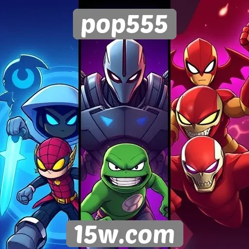 Comparação de jogos populares no pop555